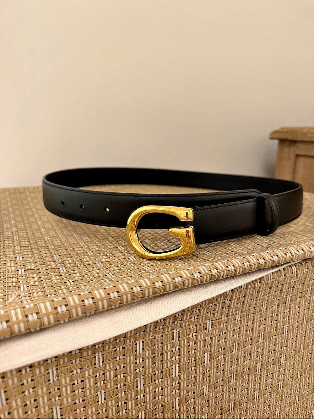 Gucci Belt with Interlocking G Detail Black